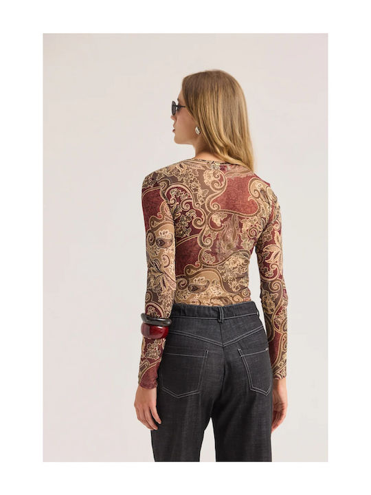 Damen Bluse Wein