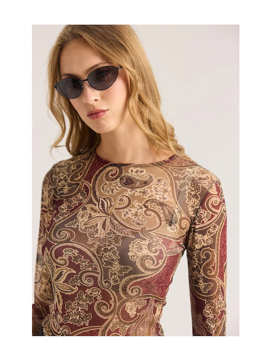 Damen Bluse Wein