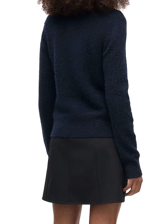 Women's Polo Blouse Navy Blue