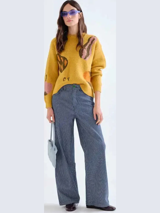 Women's Long Sleeve Sweater Yellow