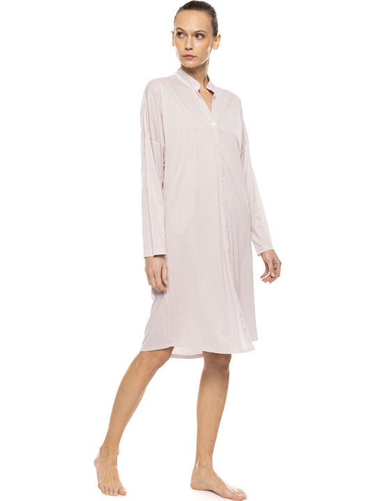Pink Label Summer Women's Burgundy Nightgown