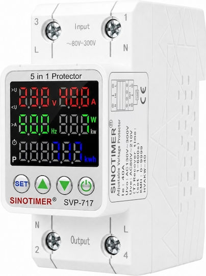 Sinotimer Instrument de Măsură pentru Panou Electric Digital pe Șină Monofazat