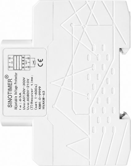 Sinotimer Instrument de Măsură pentru Panou Electric Digital pe Șină Monofazat