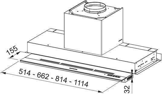 Franke Mythos Μηχανισμός Απορρόφησης 60cm Inox