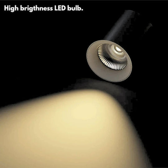 Jiju Spot Led Alb Natural În Culoare Neagră
