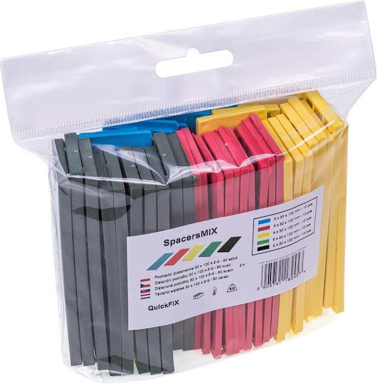 Set 50 Pini Distanțieri Plastic Fixare Intako 30 X 100 Mm Grosimi Mixte 2–6 Mm Pini Plați Instalare Deschideri Din Plastic Pentru Ferestre Termopan Mobilier Plăci Tapet