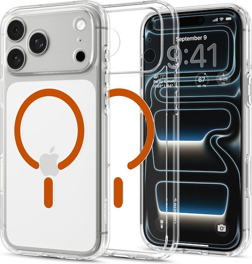 Spigen Ultra Hybrid Magsafe Прозрачен Оранжев iPhone 18 Pro Max/17 Pro Max Acs12122