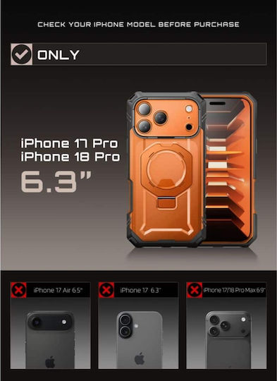 Supcase Grip Pro Mag Magsafe iPhone 17 Pro 18 Pro Koralle