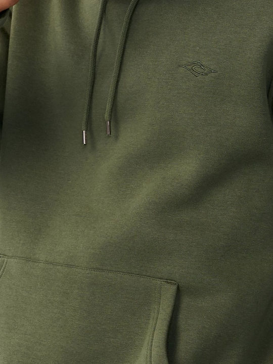 Surf Φούτερ με Κουκούλα Dark Olive
