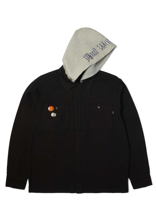 Olympia Overshirt с качулка Мъжко яке Черно