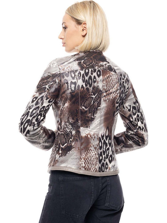 Code Leather Women's Biker Jacket Vison