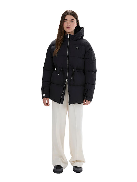 Women's Puffer Jacket for Winter Black