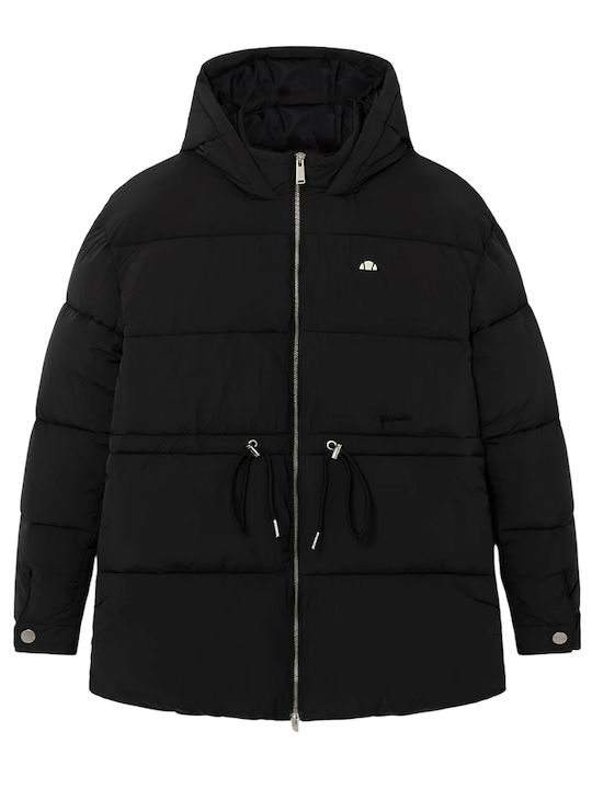 Women's Puffer Jacket for Winter Black
