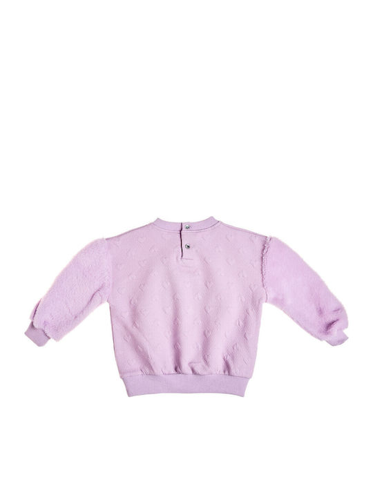 Kids Sweatpants Set With Top Lilac