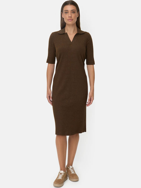 Rochie Tricotată Maro T-shirt