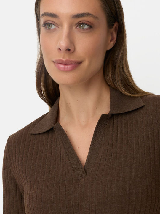 Rochie Tricotată Maro T-shirt
