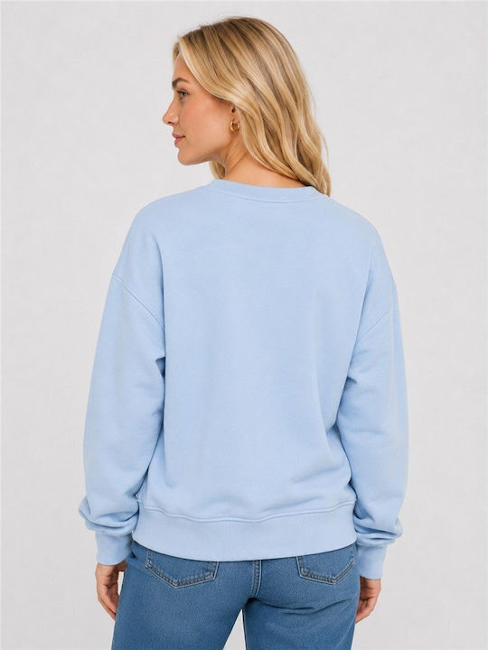Long Women's Light Blue Sweatshirt