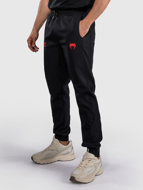 Sweatpants with Elastic Black/red
