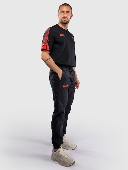 Sweatpants with Elastic Black/red