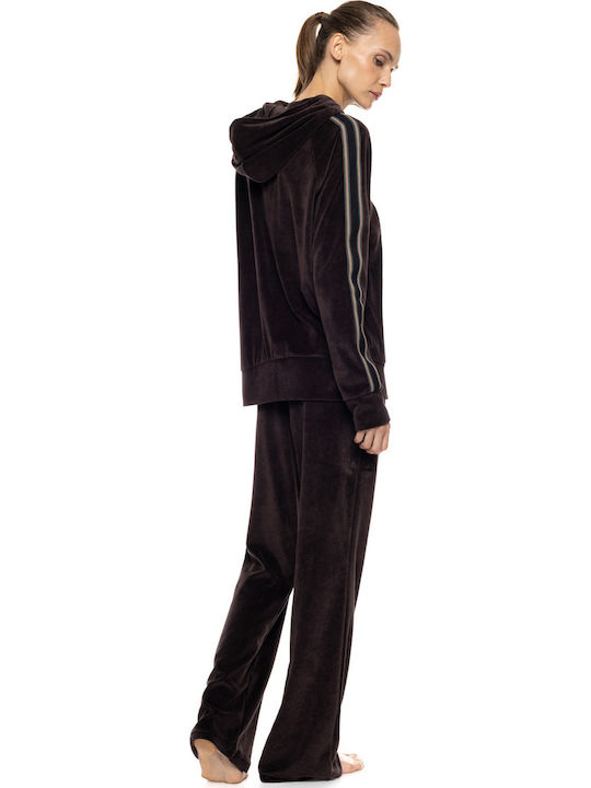 Velvet Sweatpants Black