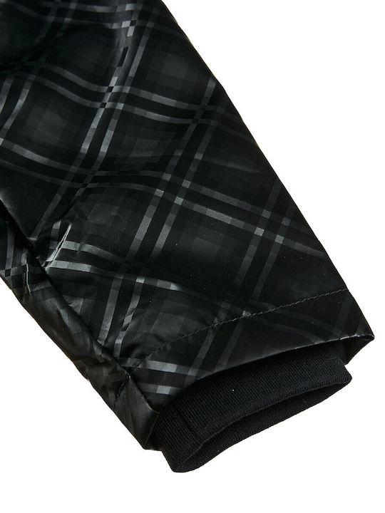 Waterproof Kids Casual Short Jacket with Lining Black