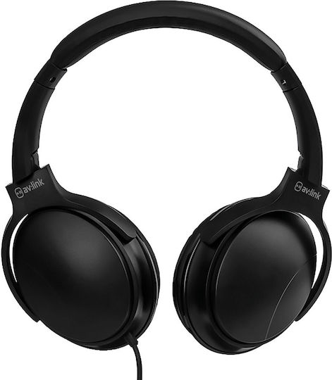AvLink 100.105UK Wired Over Ear Headphones Black