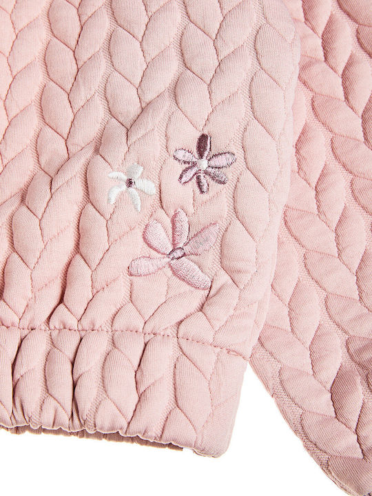 Kids Clothing Set with Pants 2 Pieces Pink Embroidery