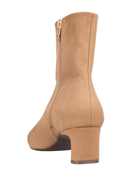 Damen Stiefeletten Khaki