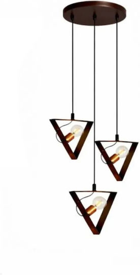 NG Santas Lumini Suspendate Bronz Cu Bază De Bec E27 30x80cm