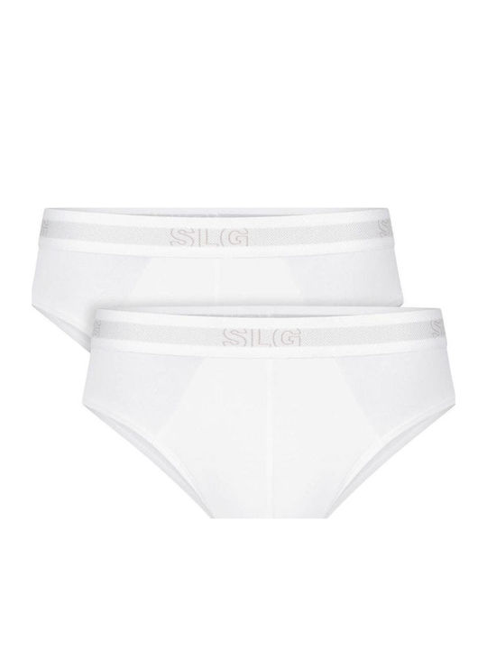 Slipi pentru bărbați albi 2Pack