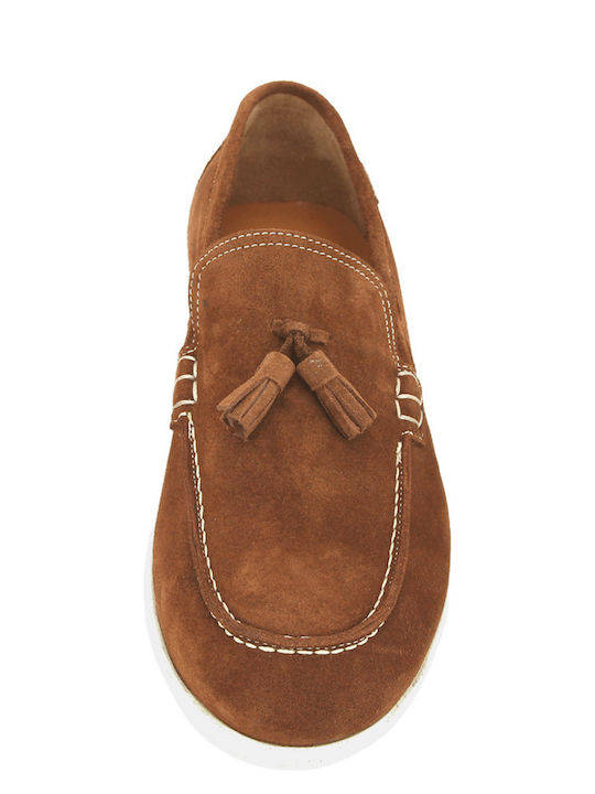 Suede Ανδρικά Loafers σε Ταμπά Χρώμα