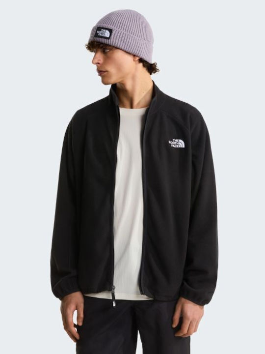 Full Men's Fleece Jacket Fleece Black