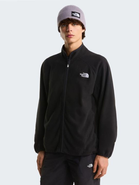 Full Men's Fleece Jacket Fleece Black