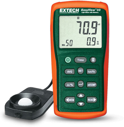 Extech EA33 Photometer 999900 Lux and Ability to store 50 measurements