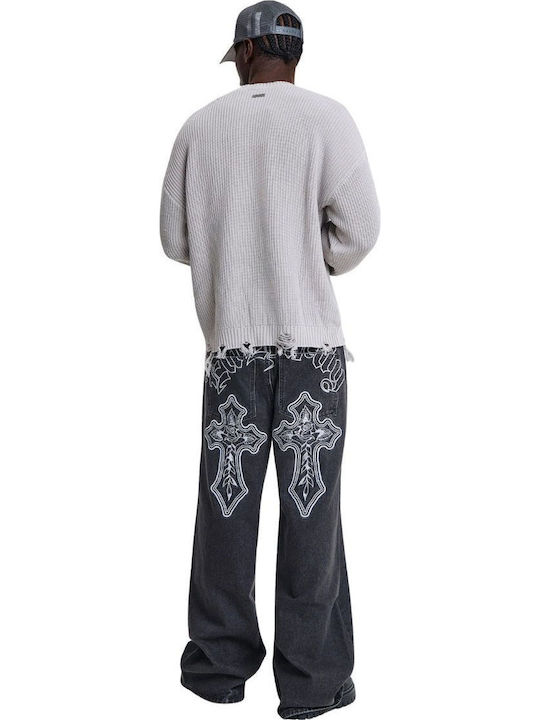 Ed Hardy Pantaloni Scurți Bărbați Denim Negru