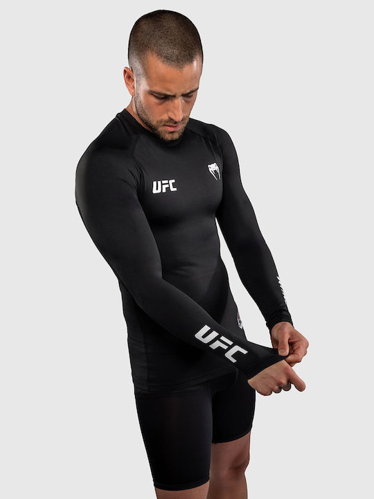 Venum Men's Long Sleeve Shirt VNMUFC-00569-108 for MMA / Jiu-Jitsu Black
