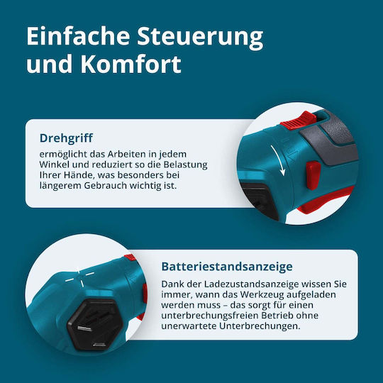 Könner & Söhnen Könner & Söhnen Heckenschere Batterie 8V 1x2Ah mit Klingenlänge 12cm