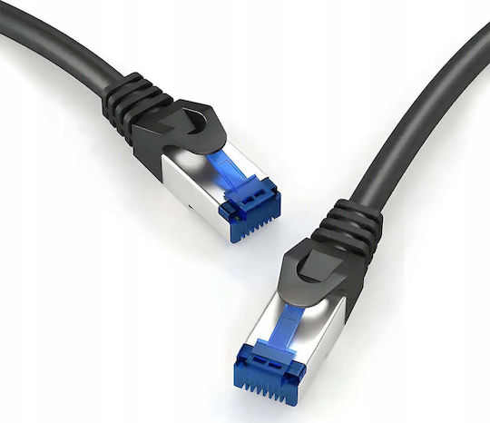 Montis S/FTP Cat.6a Gigabit Network Cable Ethernet 10m Black