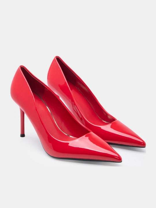 Spitze Zehe Pumps mit Hochabsatz Rote