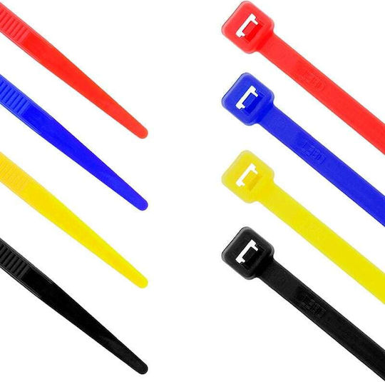 Plastik Kabelbinder in Mehrfarbiger Farbe (100 Stück) 1219.106