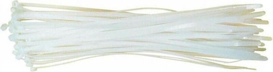 Sapiselco Plastic Cable Ties 140mm x 3.5mm in White Colour 100pcs SEL.2.210