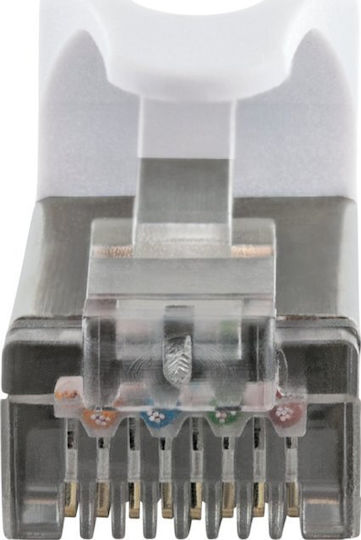 Schwaiger S/FTP Cat.6 (Gigabit) Καλώδιο Δικτύου Ethernet 0.5m Λευκό
