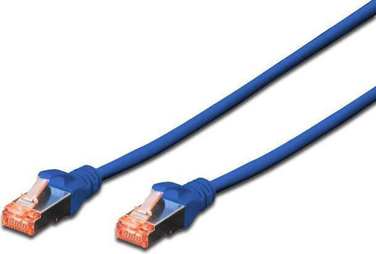 Digitus S/FTP Cat.6 (Gigabit) Network Cable Ethernet 0.5m Blue