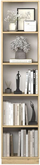 Bookcase Natural Oak Florida 43x26x182cm