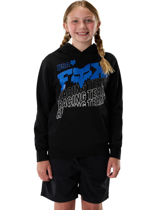 Fleece Kids Sweatshirt With Black Hood