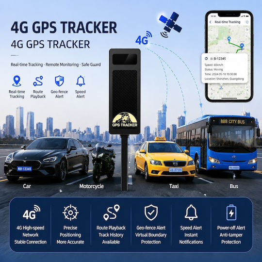 Coban GPS-Tracker mit GSM GPRS 4G LBS für Autos und Motorräder