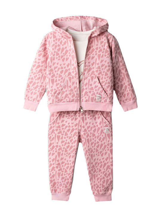 Kinder Trainingsanzüge Mit Jacke Mit Bluse Weiß 3 Stück
