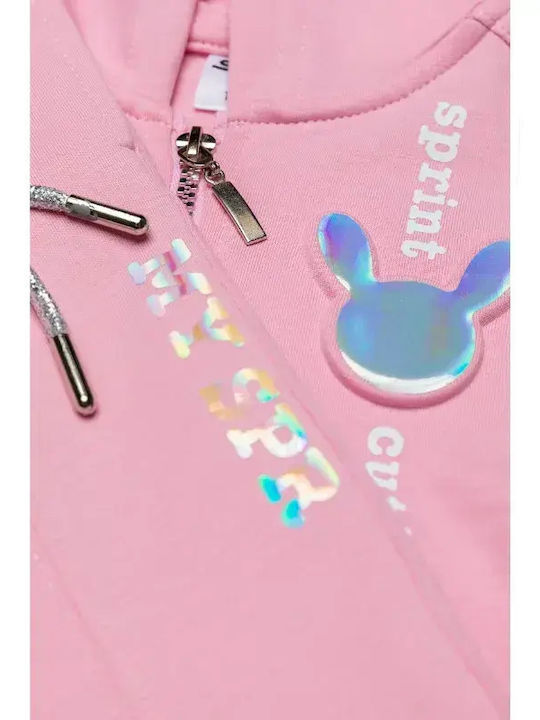 Kids Tracksuit Set With Pink Jacket 2 Pieces