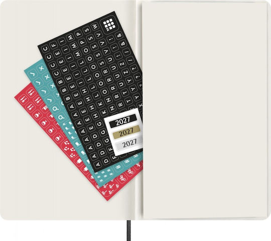 Moleskine Classic Седмичен Планер B5 2027 Черен 17x25εκ. (с Персонализация)