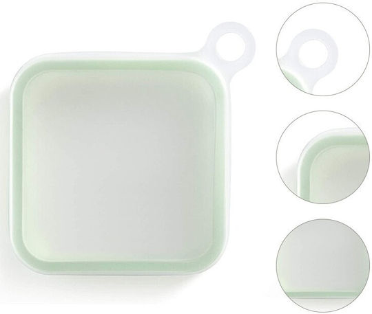Cutie De Prânz Din Silicon Verde 15.5x15.5cm